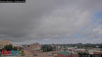 Weather camera view of Childress ISD.