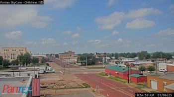 Weather camera view of Childress ISD.