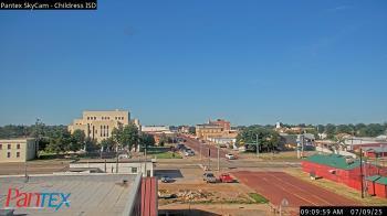 Weather camera view of Childress ISD.