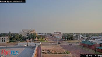 Weather camera view of Childress ISD.