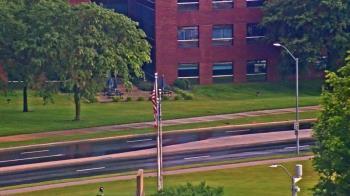 Weather camera view of Mercy West Hospital.