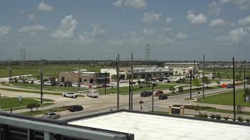 Weather camera view of Iowa Colony Police Department.