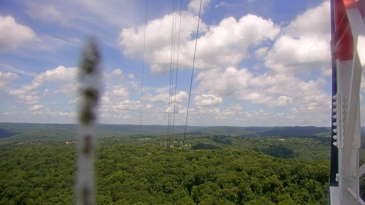 Thumbnail for current weather camera view from Cartwright Mountain in Mountainburg, Arkansas