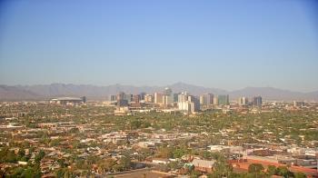 Weather camera view of Phoenix Children`s Hospital.