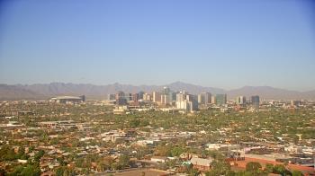 Weather camera view of Phoenix Children`s Hospital.