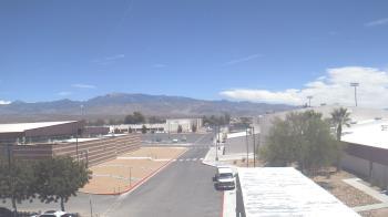 Weather camera view of Pahrump Valley HS.
