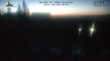 Weather camera view of Sunrise Park Resort 10650 ft elev.