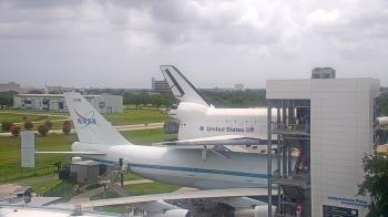 Weather camera view of Space Center Houston.