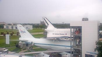 Weather camera view of Space Center Houston.