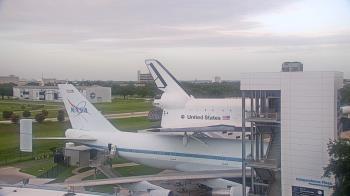 Weather camera view of Space Center Houston.