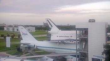Weather camera view of Space Center Houston.