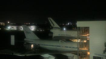 Weather camera view of Space Center Houston.
