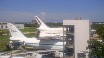 Weather camera view of Space Center Houston.