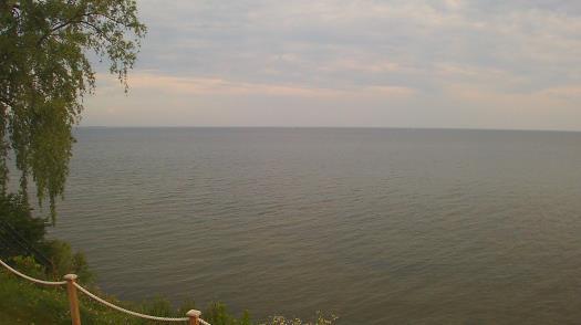 Weather camera view of Forest Lawn Beach.