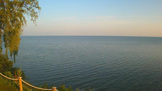Weather camera view of Forest Lawn Beach.