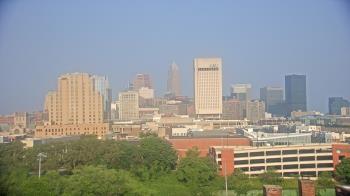 Weather camera view of WEWS-TV.