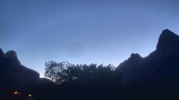 Weather camera view of Zion Canyon Village.