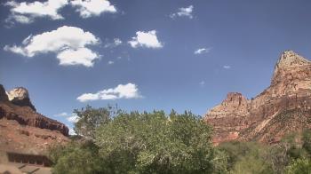 Weather camera view of Zion Canyon Village.