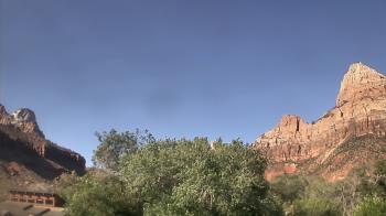 Weather camera view of Zion Canyon Village.