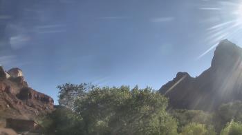 Weather camera view of Zion Canyon Village.