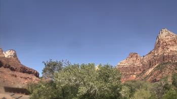 Weather camera view of Zion Canyon Village.