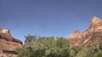 Weather camera view of Zion Canyon Village.